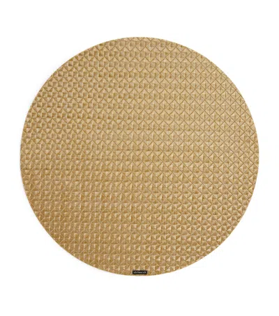 Chilewich Origami Round Placemat In Beige