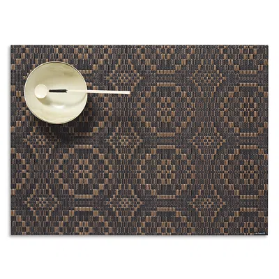 Chilewich Overshot Placemat In Brown