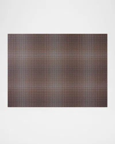 Chilewich Parade Woven Floor Mat, 72" X 106" In Brown