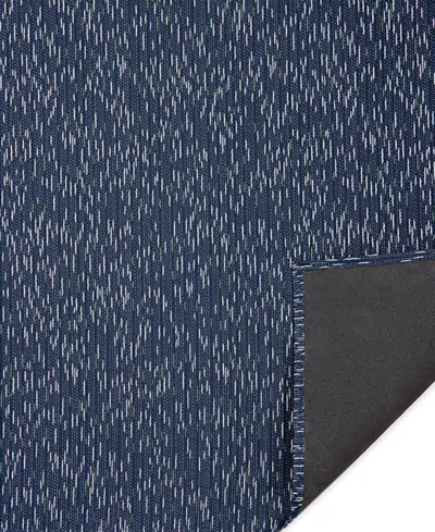 Chilewich Pepper Floor Mat 106" X 30" In Indigo