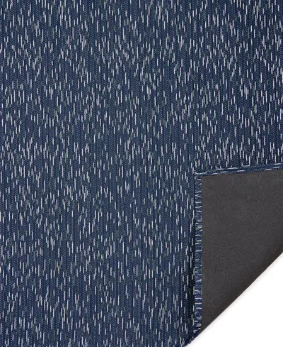 Chilewich Pepper Floor Mat 106" X 72" In Indigo