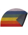 Chilewich Pride Stripe Shag Apartment Mat, 17.5"x 31" In Rainbow