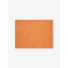 Chilewich Rectangular Boucle Placemat 35.5cm X 48cm Tangerine In Tangerine