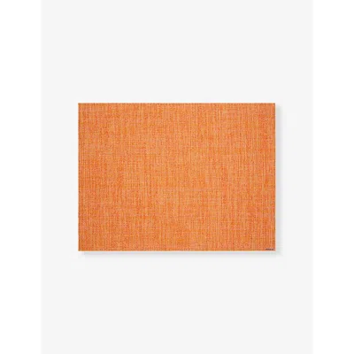 Chilewich Rectangular Boucle Placemat 35.5cm X 48cm Tangerine