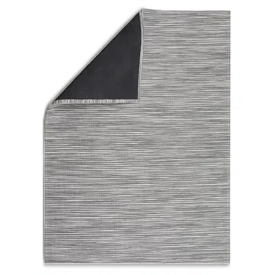Chilewich Rib Weave Rug, 46 X 72 In Gray