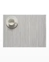 Chilewich Rib Weave Table Mat, 14"x19" In Gray