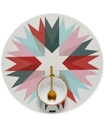 CHILEWICH RIBBON-PRINT ROUND 15" PLACEMAT