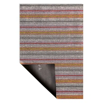 Chilewich Ribbon Stripe Shag Doormat, 18 X 28 In Bon Bon