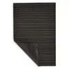 Chilewich Skinny Stripe Shag Big Mat, 36 X 60 In Black