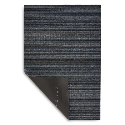 Chilewich Skinny Stripe Shag Utility Mat, 24 X 36 In Blue