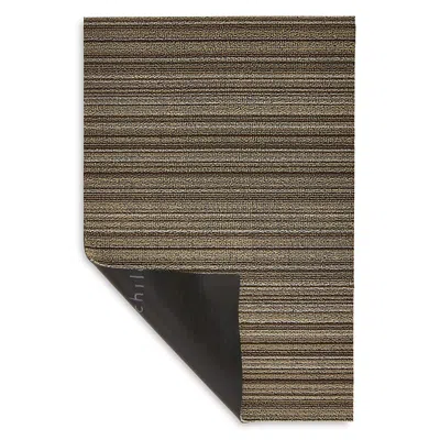 Chilewich Skinny Stripe Shag Utility Mat, 24 X 36 In Brown