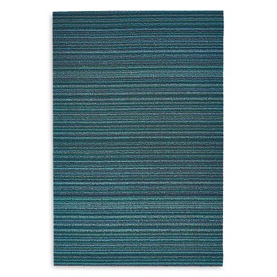 Chilewich Skinny Stripe Shag Utility Mat, 24 X 36 In Turquoise