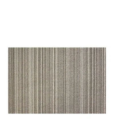 Chilewich Skinny Stripe Shag Utility Mat (61cm X 91cm) In Neutral