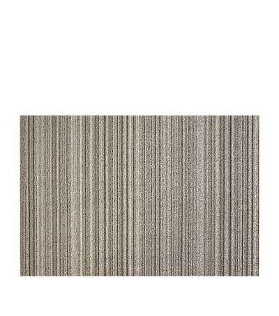 Chilewich Skinny Stripe Shag Utility Mat In Neutral