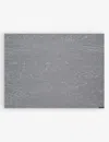 Chilewich Slate Woodgrain Rectangle-shape Woven Placemat 36cm X 48cm In Slate