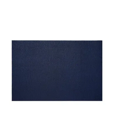 Chilewich Solid Shag Doormat 18" X 28" In Indigo