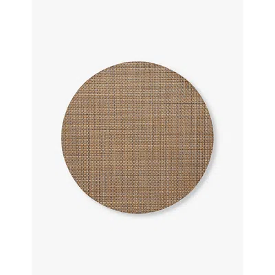 Chilewich Teak Round Woven Placemat 38cm