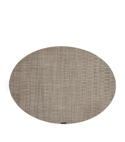 Chilewich Thatch Oval Placemat In Beige