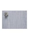 Chilewich Thatch Rectangular Placemat Pebble In Blue