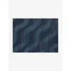 Chilewich Ocean Twist Ocean Rectangle Vinyl Placemat 36cm X 48cm In Ocean
