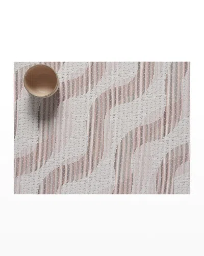 Chilewich Twist Placemat, 14" X 19" In Pink