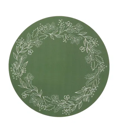 Chilewich X Martha Stewart Wreath Placemat In Green