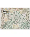 Chilewich Zaumseil Floral-print Rectangular Placemat In Green
