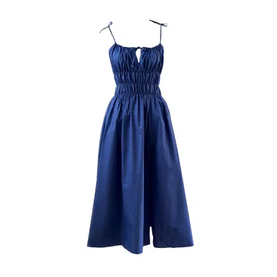 Chillax Women's Blue Sunshine Indigo Cotton Dress