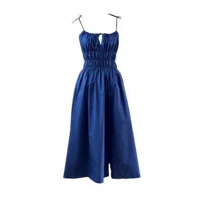 Chillax Women's Blue Sunshine Indigo Organic Cotton Dress