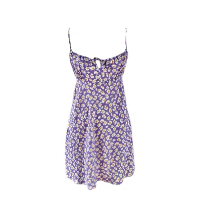 Chillax Women's Pink / Purple Full Of Love Daisy Dress