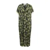 Chillax Women's Green Moorea Kaftan In Green