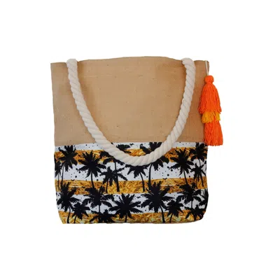 Chillax Women's Palm Beach Bag In Brown
