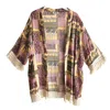 Chillax Women's Safari Zebra Fringed Kimono