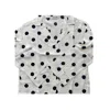 Chillax Women's White / Black Chill Polka Dots Relaxed Shirt In White/black