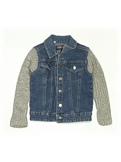 Pre-owned Chillipop Kids' Denim Jacket In Blue