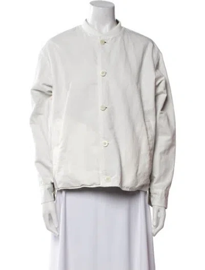 Pre-owned Chimala Bomber Jacket In White