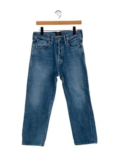 Pre-owned Chimala High-rise Straight Leg Jeans In Blue