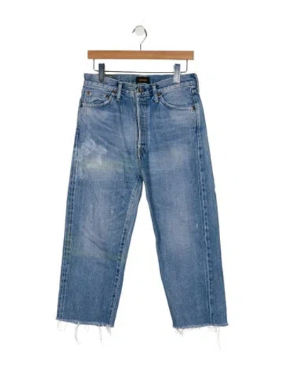 Pre-owned Chimala High-rise Straight Leg Jeans In Blue