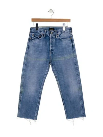 Pre-owned Chimala High-rise Straight Leg Jeans In Blue