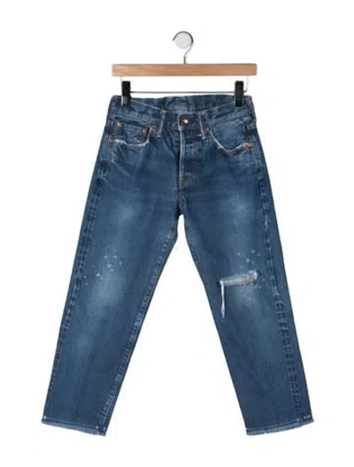 Pre-owned Chimala High-rise Straight Leg Jeans In Blue