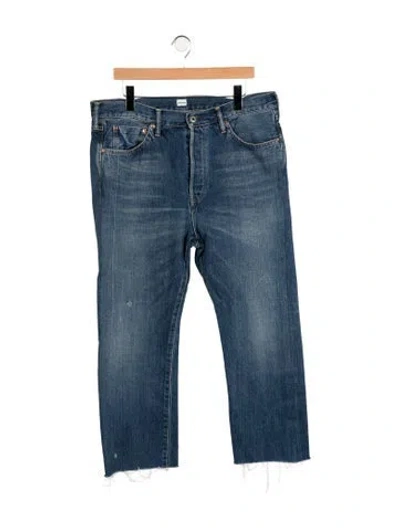 Pre-owned Chimala High-rise Straight Leg Jeans In Blue