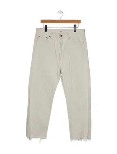 Pre-owned Chimala High-rise Straight Leg Jeans In Gray