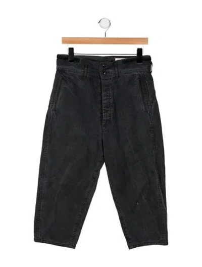 Pre-owned Chimala High-rise Straight Leg Jeans In Gray