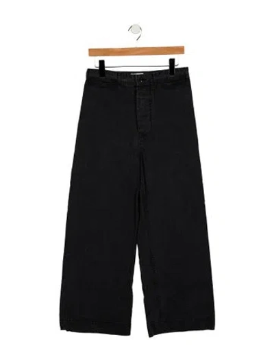 Pre-owned Chimala High-rise Wide Leg Jeans In Black