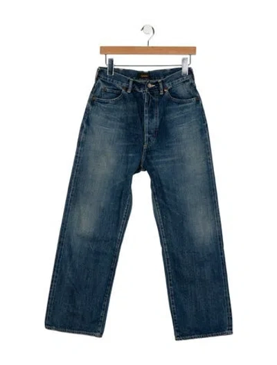 Pre-owned Chimala High-rise Wide Leg Jeans In Blue