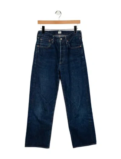 Pre-owned Chimala High-rise Wide Leg Jeans In Blue