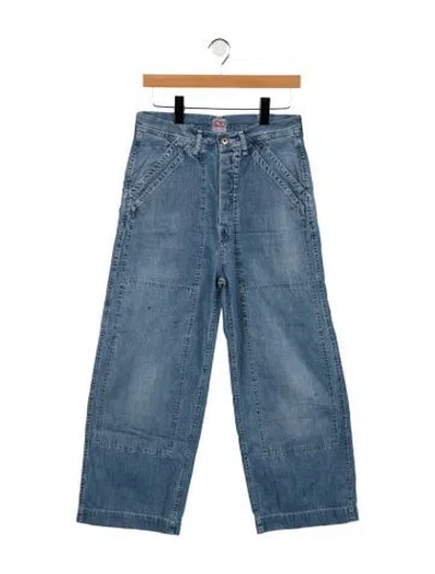 Pre-owned Chimala High-rise Wide Leg Jeans In Blue