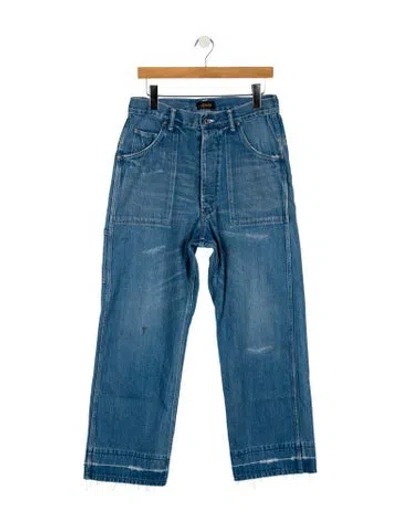 Pre-owned Chimala High-rise Wide Leg Jeans In Blue