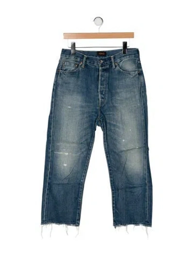 Pre-owned Chimala High-rise Wide Leg Jeans In Blue