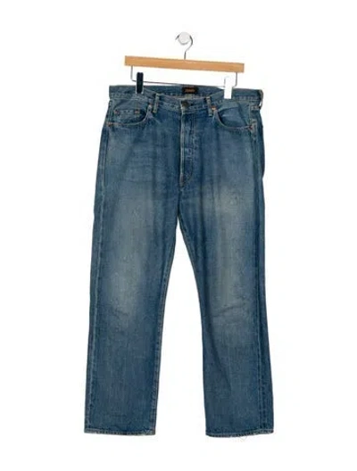 Pre-owned Chimala High-rise Wide Leg Jeans In Blue